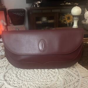 Cartier Deep Red Leather Bag